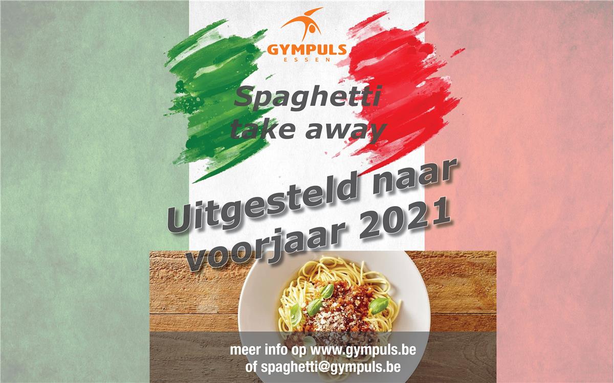 Spaghetti take away uitgesteld